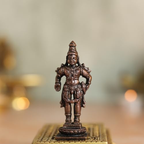 Lord Vishnu Idol | Antique Brass Finish Narayana Murti