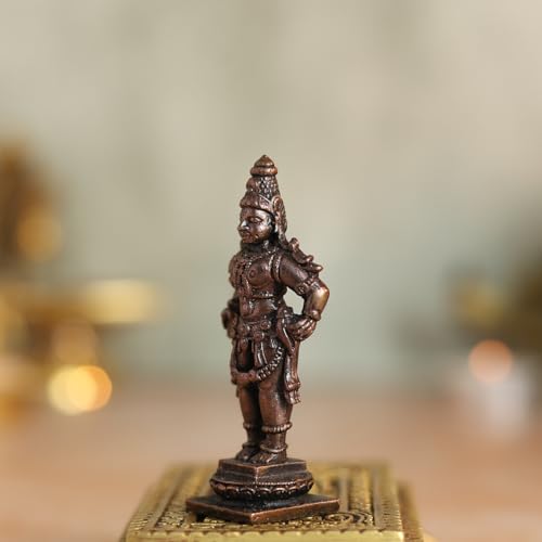 Lord Vishnu Idol | Antique Brass Finish Narayana Murti