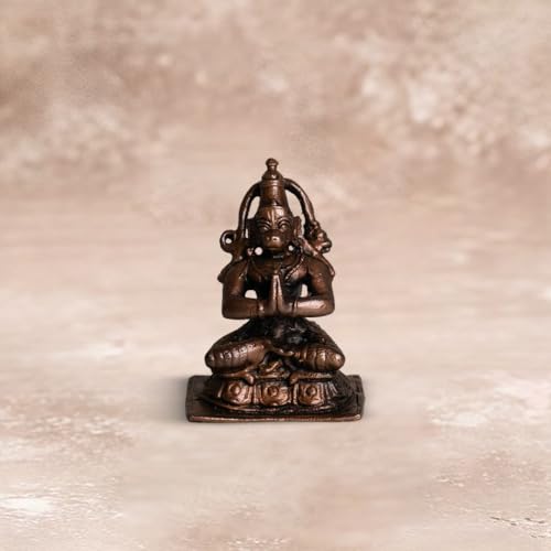 Sitting Hanuman Idol 120gm, Pure Copper