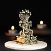 210 gm Sitting Vishnu Panchloha Idol | 8 CM Height | Handmade Traditional Lord Vishnu Religious Statue