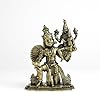 180 gm Lakshmi Narayan on Garuda panchloha | Size 8 × 6 × 5 cm | Handcrafted Traditional Hindu God Statue