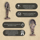 Vasavi 70gm | 3-Inch Handmade Copper Idol | Patina Antique Finish | Vasavi Devi Murti for Pooja Ghar