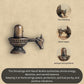 60 gm Shivalinga Nandi Mukha 1.3-Inch | Handmade Copper Idol with Antique Patina Finish | Shiva Lingam with Nandi Face