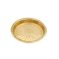 Brass Puja Thali Set | 8 Pcs Traditional Pooja Plate with Diyas, Bell, Kalash, Spoon & Bowls