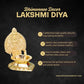 Gaja Lakshmi Kamakshi Brass Diya for Pooja | 8 Inch, 1100g