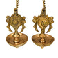 Pure Brass shanku Chakra Table Diya