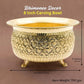 Carving Bowl 8"inch | 700 gm Decorative Brass Bowl with Stand