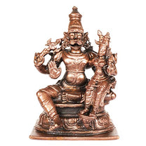Copper Lakshmi Narasimha Idol | 4-Inch | Patina Antique Finish | 600 gm | 1 Pc