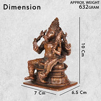 Copper Varaha Lakshmi Idol | 4-Inch | Patina Antique Finish | 630 gm | 1 Pc