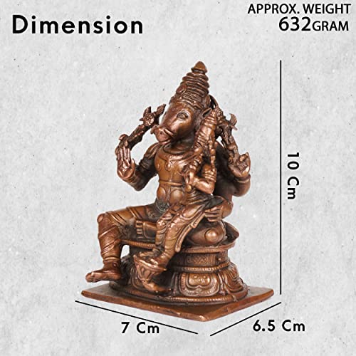Copper Varaha Lakshmi Idol | 4-Inch | Patina Antique Finish | 630 gm | 1 Pc