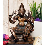 Copper Varaha Lakshmi Idol | 4-Inch | Patina Antique Finish | 630 gm | 1 Pc