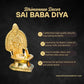 Sai Baba Kamakshi Brass Diya for Pooja | 5.5 Inch, 330g