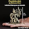 180 gm Lakshmi Narayan on Garuda panchloha | Size 8 × 6 × 5 cm | Handcrafted Traditional Hindu God Statue