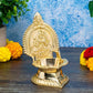 Rajarajeshwari Kamakshi Brass Diya for Pooja | 5.5 Inch, 370g
