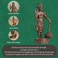 Copper Idol Lord Hanuman Idol with Gada | Antique Brass Finish