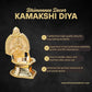 Rajarajeshwari Kamakshi Brass Diya for Pooja | 5.75 Inch, 400g