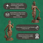Lord Hanuman Idol with Gada | Antique Brass Finish