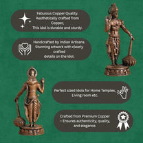 Lord Hanuman Idol with Gada | Antique Brass Finish