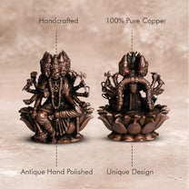Gayatri Devi Idol in Pure Copper, 320gm