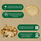 Engraved Brass Puja Thali Set | 8 Pcs Traditional Pooja Plate with Floral Design, Kalash, Diya, Bell, Spoon & Bowls