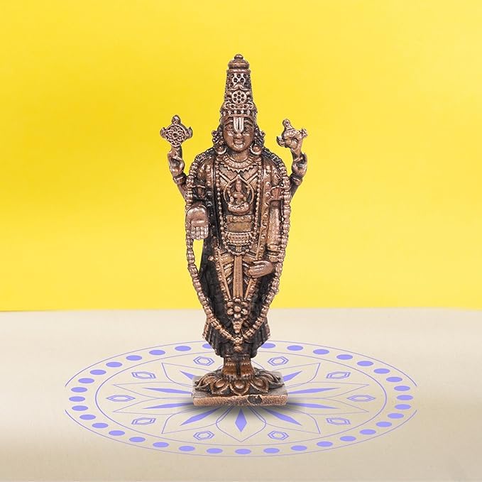 Copper Balaji Idol Spl, 30 Grams, 2.25 inches, Pack of 1 Piece