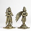 Garuda Hanuman Set Panchloha Idol | 3 inches Height | 320 Gram Handmade Traditional Hindu Religious Statue