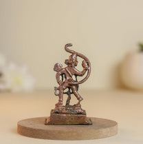 Side Hanuman | 2-Inch 30gm Handmade Copper Idol | Mini Hanuman Murti for Pooja | Home Temple & Car Dashboard Decor