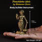 Body Builder Hanuman Panchloha Idol | Size 8 cm | Approx 150 Gram | Handmade Hindu Religious Statue for Home Temple and Pooja