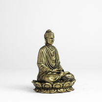 Budda Panchloha Idol 6 cm Height | Solid Panchaloha Meditation Statue for Home Décor, Pooja, Office & Gifting