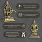 260 gm Ayyappa Panchloha Idol 8 cm Height | Solid Panchaloha God Statue for Home Pooja, Temple, Office & Gifting
