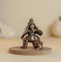 eg Down Garuda | 2 Inch/60 gm Handmade Copper Idol | Mini Garuda Murti for Pooja | Home Temple & Car Dashboard Decor