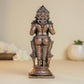 Udupi Krishna with Snake | 12 cm | 410gm Handmade Copper Idol | Antique Patina Finish | Lord Krishna Murti Statue | Pooja Mandir Home