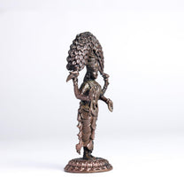 Vasavi 70gm | 3-Inch Handmade Copper Idol | Patina Antique Finish | Vasavi Devi Murti for Pooja Ghar
