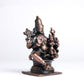 NM Lakshmi Narayana | 8 cm | 320gm Handmade Copper Idol | Antique Patina Finish | Lakshmi Vishnu Murti Statue | Pooja Mandir Home Decor