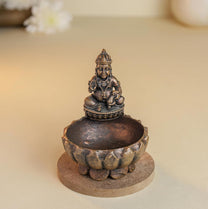 Kuber Urli 160gm | 2.7-Inch Handmade Copper Idol | Patina Antique Finish | Kuber Urli for Pooja Ghar