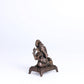 Peeta Lakshmi Idol | 60 gm Brass,5 inches  Finish Lakshmi Murti | Sitting Goddess Laxmi Statue for Home Temple.