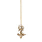 Brass Hanging Diya | Ethnic Big Peacock Design Oil Lamp (Medium, Pack of 1)