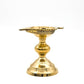 Brass Diya Aarti | 9x11 cm, 240 gm | Traditional Pooja Oil Lamp for Mandir & Festivals | Handcrafted Aarti Deepam with Sturdy Base | Decorative Spiritual Home & Temple Accessory