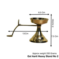 Pure Brass GOL Aarti Stand | 3 Inches, 200gm