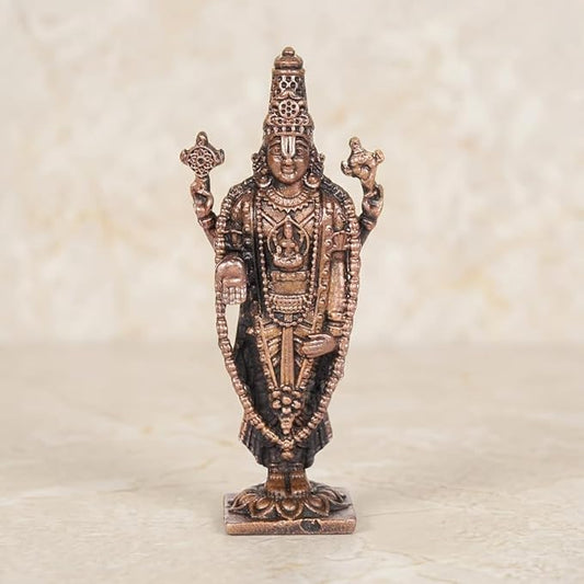 Copper Balaji Idol Spl, 30 Grams, 2.25 inches, Pack of 1 Piece