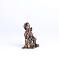 Ashirvad Hanuman Idol | 50 gm  ,5 inches Sitting Murti | Antique Finish Metal God Statue for Home Temple