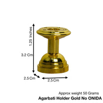 1.25-Inch Brass Agarbatti & Dhoop Holder (50g, 1 Piece)