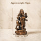 Copper Kalabhairava Idol with Patina Antique Finish, 2.4-Inch