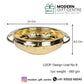 Pure Brass Hammered Design Urli Bowl | 9.5-Inch Decorative Uruli for Home & Living Room Décor | Traditional Brass Urali for Pooja, Festive & Floral Decoration