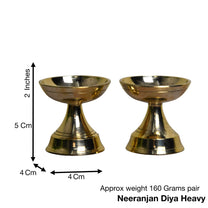 Brass Neeranjan Diya | 2 Inches | 160 gm