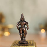 Copper Idol Lord Vishnu Idol | Antique Brass Finish
