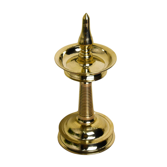 Brass Kerala AKP Diya | 11 Inches | Brass Colour | Pack of 1 Piece