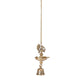 Handcrafted Brass Peacock Hanging Diya with Bell | 1-Wick | Antique Finis, Pack of 1
