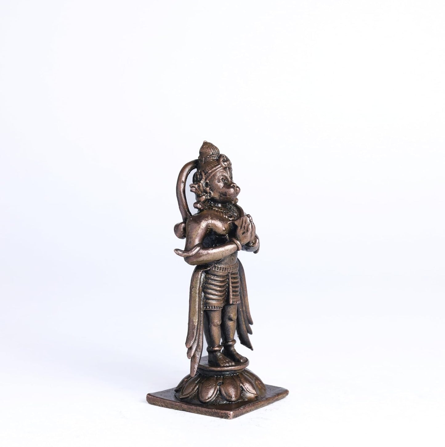Hanuman Idol | 130 gm,7.5 inches  Hanuman New Model  | Standing Bajrangbali Murti for Pooja Room