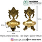 Pure Brass shanku Chakra Table Diya